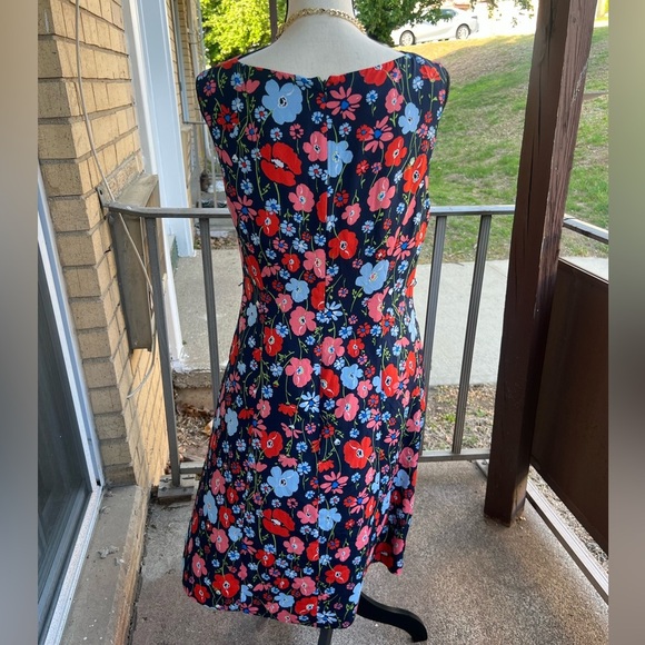 Jones New York Floral Dress - Red and Blue - Picture 4 of 9